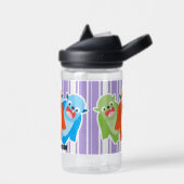 Fun Colorful Monsters Personeel Kinder Waterfles (Links)