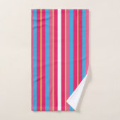Fun Colorful Multi Stripes Bad Handdoek (Handdoek)