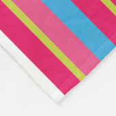 Fun Colorful Multi Stripes Fleece Deken (Hoek)