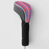 Fun Colorful Multi Stripes Golfheadcover (Schuin)