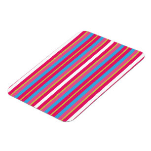Fun Colorful Multi Stripes Magneet