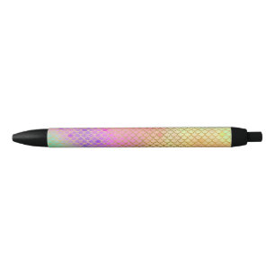Fun Colorful Ombre Pastel Mermaid Pattern Zwarte Inkt Pen