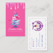 Fun Colorful Pastry-banketbakkerswaren en gereedsc Visitekaartje (Voorkant / Achterkant)