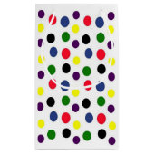 Fun Colorful Polka Dot Klein Cadeauzakje (Achterkant)