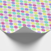 Fun Colorful Polka Dots Cadeaupapier (Hoek)
