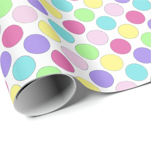 Fun Colorful Polka Dots Cadeaupapier (Rol Hoek)