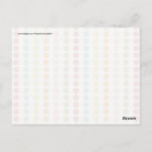 Fun Colorful Polka Dots in rijen Briefkaart (Achterkant)