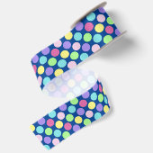 Fun Colorful Polka Dots Satijnen Lint (Achterkant)