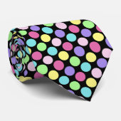 Fun Colorful Polka Dots Stropdas (Opgerold)
