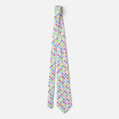 Fun Colorful Polka Dots Stropdas (Achterkant)