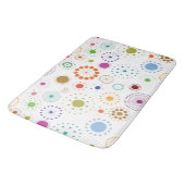 Fun Colorful Retro Circle Crop Circle Badmat (Gekanteld)