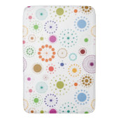Fun Colorful Retro Circle Crop Circle Badmat (Voorkant Verticaal)