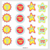 Fun Colorful Reward School Teacher Stickers (Vel)