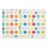 Fun Colorful Robot Beep Boop Pattern Kind Kussensloop (Achterkant)