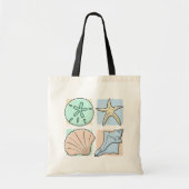 Fun Colorful Shells Tote Bag (Voorkant)