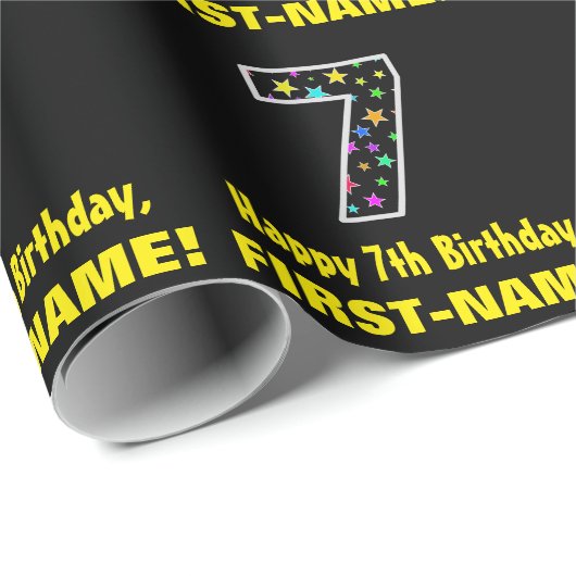 Fun Colorful Stars Pattern 7 Cadeaupapier (Rol Hoek)