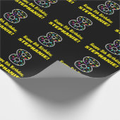 Fun Colorful Stars Pattern 8 Cadeaupapier (Hoek)