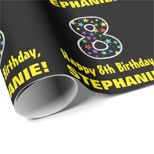 Fun Colorful Stars Pattern 8 Cadeaupapier (Rol Hoek)