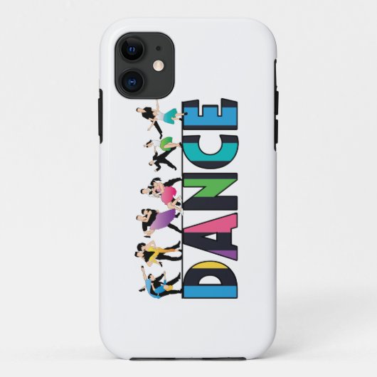 Fun & Colorful Striped Dancers Dance Case-Mate iPhone Case (Achterkant)