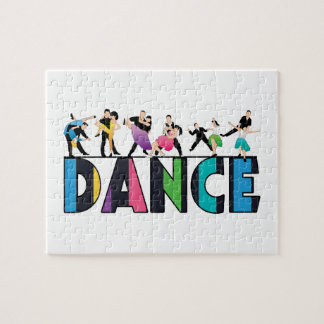 Fun & Colorful Striped Dancers Dance Legpuzzel