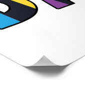 Fun & Colorful Striped Dancers Dance Poster (Hoek)