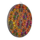 Fun Colorful Thanksgiving Turkeys Dartbord (Voorkant Links)