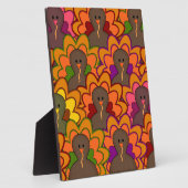 Fun Colorful Thanksgiving Turkeys Fotoplaat (Zijkant)