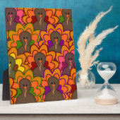 Fun Colorful Thanksgiving Turkeys Fotoplaat (Zijkant)