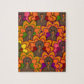 Fun Colorful Thanksgiving Turkeys Legpuzzel (Verticaal)