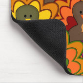 Fun Colorful Thanksgiving Turkeys Muismat (Hoek)