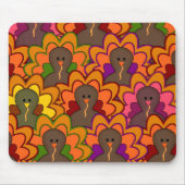 Fun Colorful Thanksgiving Turkeys Muismat (Voorkant)