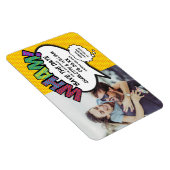 Fun Colorful WHAM Photo Save the Date Magneet (Rechterzijde)