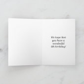 Fun, Colorful, Whimsical 4th Birthday Card Kaart (Binnen)