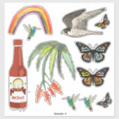 Fun Colorful Whimsical Mix Sticker (Vel)