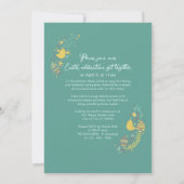 Fun Colorful Wreath Easter Brunch Egg Hunt Kaart (Achterkant)