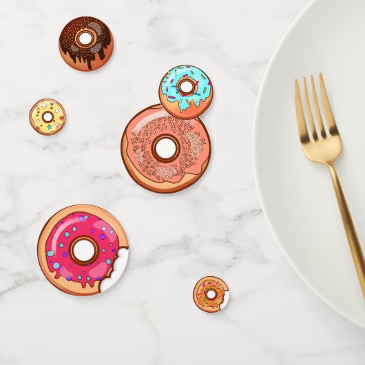 Fun Colorful Yummy Donut Party Confetti (Groep)