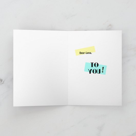 Fun Colour Block Fun 18th Birthday Wenskaart Kaart (Binnen)