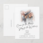 Fun Come For Booze Foto's Sla de datum op Aankondi Aankondigingskaart (Voorkant / Achterkant)