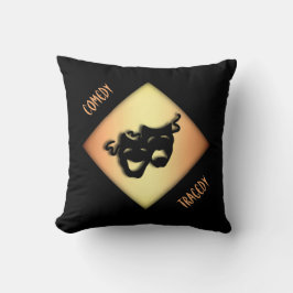 Fun Comedy- en tragedie-theatermaskers Kussen