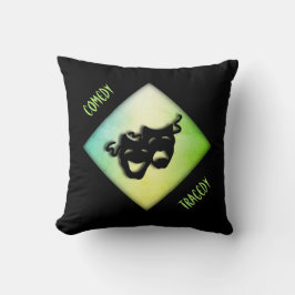 Fun Comedy- en tragedie-theatermaskers Kussen