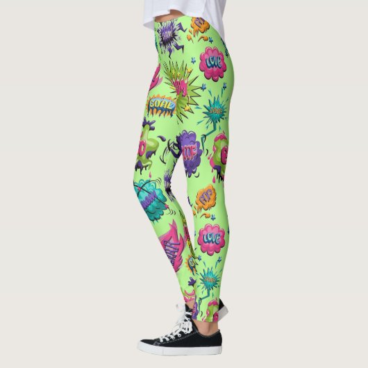 Fun Comic Bubbles Leggings (Links)