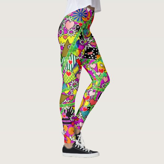 Fun Comic Colorful Leggings (Rechts)