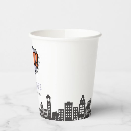 Fun Comics Book Superhero Verjaardag Papieren Bekers (Links)