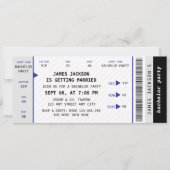 Fun Concert Ticket Muziek Bachelor Party Kaart (Voorkant)