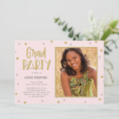 Fun Confetti Fotogradatie Party - Uitnodiging (Staand voorkant)