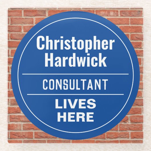 Fun Consultant Wall Plaque Style Onderzetter (Voorkant)