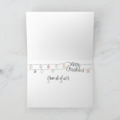 Fun Contemual Kittens in Pines met Kerstmis Feestdagen Kaart (Binnen)