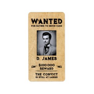 Fun Convict Reward Gezocht Sticker