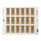  Fun Convict Reward Gezocht Sticker (Full Sheet)