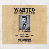  Fun Convict Reward Western Gezocht Sticker (Enkel label)